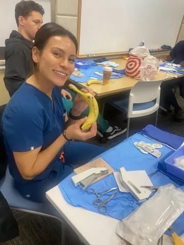 Sutured Banana